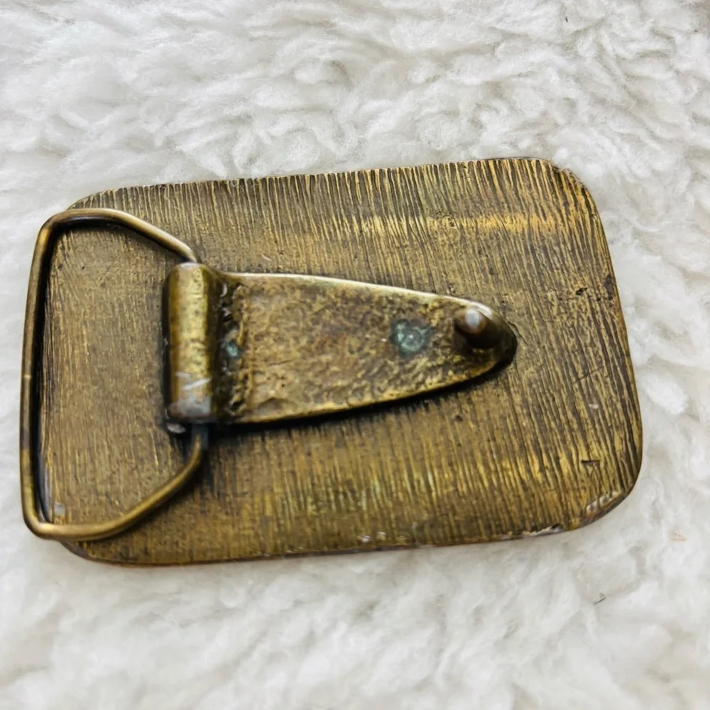 Portola California Vintage Train Belt Buckle